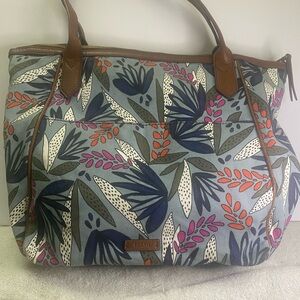 👛👛CLEARANCE SALE 👛👛 Fossil Multicolor Fiona Blue Agave Women's Tote Bag